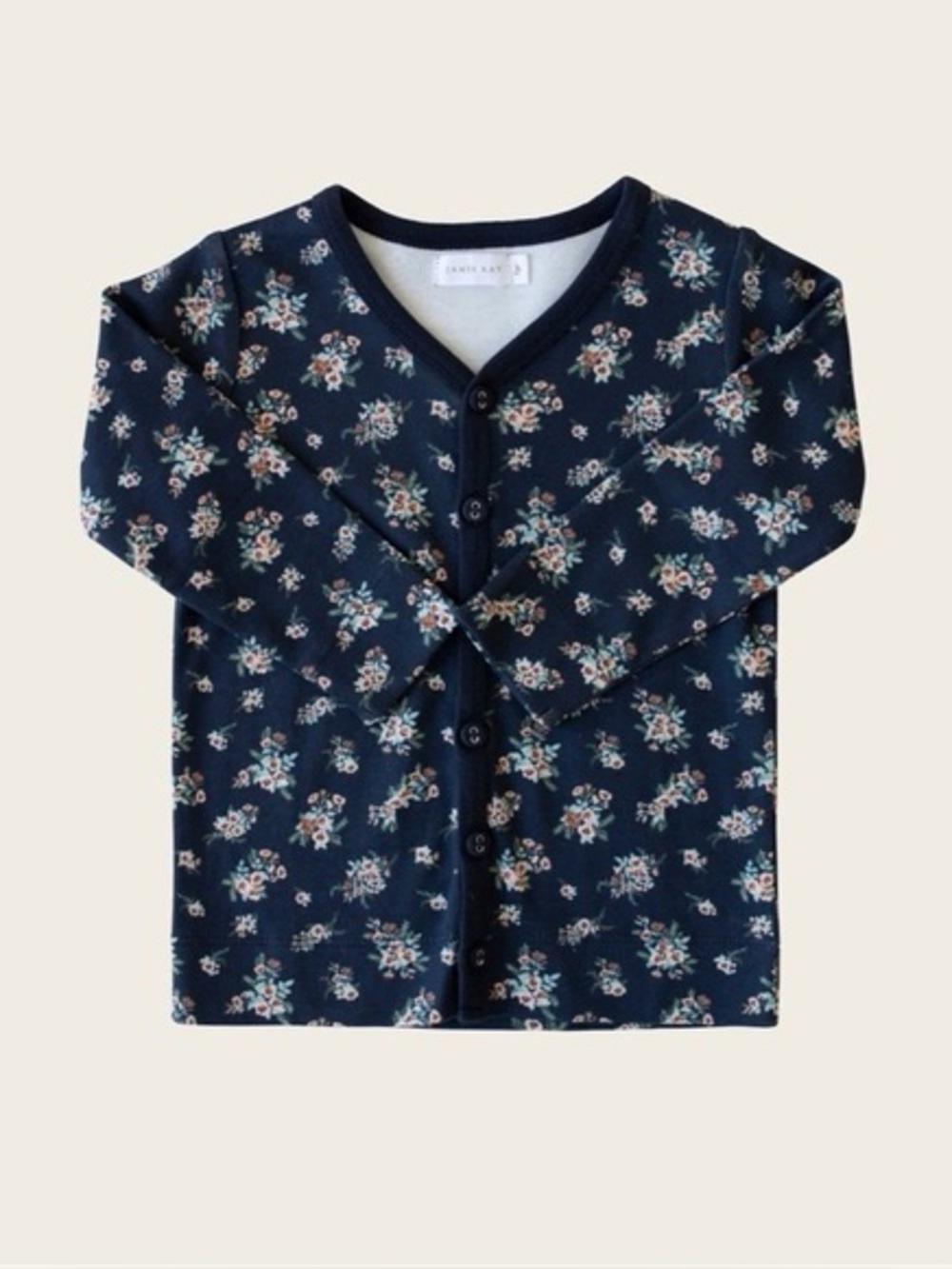 Jamie Kay Navy Floral Button-Down Shirt